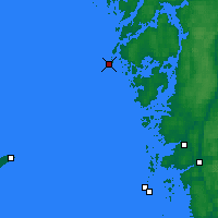 Nearby Forecast Locations - Måseskär - Carte
