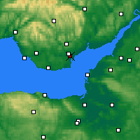Nearby Forecast Locations - Newport - Carte