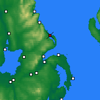 Nearby Forecast Locations - Larne - Carte