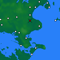 Nearby Forecast Locations - Tesseboelle - Carte