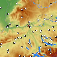 Nearby Forecast Locations - Leibstadt - Carte