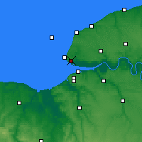 Nearby Forecast Locations - Le Havre - Carte