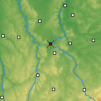 Nearby Forecast Locations - Toul - Carte