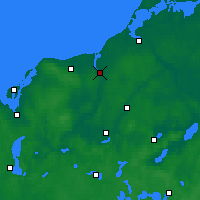 Nearby Forecast Locations - Rostock - Carte