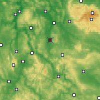 Nearby Forecast Locations - Göttingen - Carte