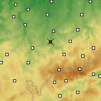 Nearby Forecast Locations - Zwickau - Carte
