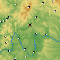 Nearby Forecast Locations - Bad Kissingen - Carte