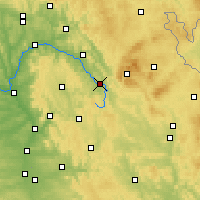 Nearby Forecast Locations - Bayreuth - Carte