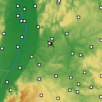 Nearby Forecast Locations - Kraichgau - Carte