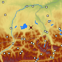 Nearby Forecast Locations - Traunstein - Carte