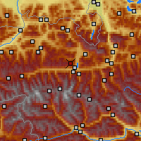 Nearby Forecast Locations - Schmittenhöhe - Carte