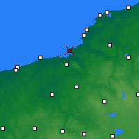 Nearby Forecast Locations - Łazy - Carte