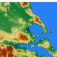 Nearby Forecast Locations - Néa Anchíalos - Carte