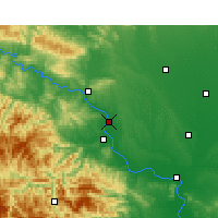 Nearby Forecast Locations - Laohekou - Carte