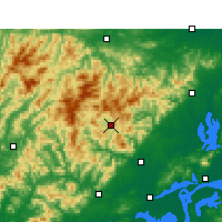 Nearby Forecast Locations - Yuexi/ANH - Carte