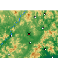 Nearby Forecast Locations - Xingning - Carte