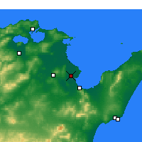 Nearby Forecast Locations - Tunis - Carte