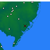 Nearby Forecast Locations - Atlantic City - Carte