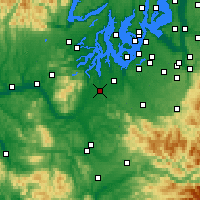 Nearby Forecast Locations - Olympia - Carte