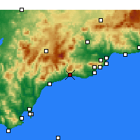 Nearby Forecast Locations - Marbella - Carte