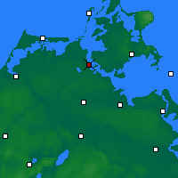 Nearby Forecast Locations - Stralsund - Carte