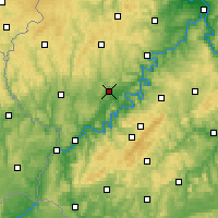 Nearby Forecast Locations - Wittlich - Carte