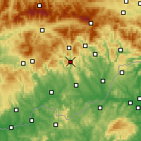 Nearby Forecast Locations - Hnúšťa - Carte