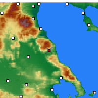 Nearby Forecast Locations - Agiá - Carte