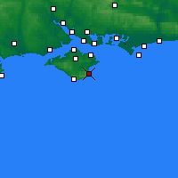 Nearby Forecast Locations - Shanklin - Carte
