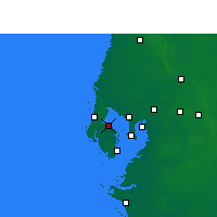 Nearby Forecast Locations - St Petersb.IAP - Carte