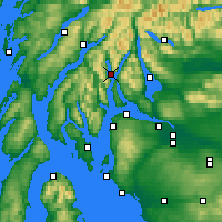 Nearby Forecast Locations - Loch Goil - Carte