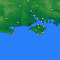 Nearby Forecast Locations - Lymington - Carte