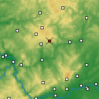 Nearby Forecast Locations - Krombachtalsperre - Carte