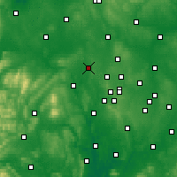 Nearby Forecast Locations - Telford - Carte