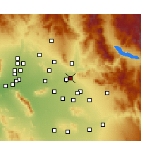 Nearby Forecast Locations - Mesa - Carte
