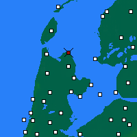 Nearby Forecast Locations - Den Oever - Carte