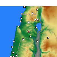 Nearby Forecast Locations - Nazareth - Carte