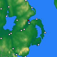 Nearby Forecast Locations - Newtownabbey - Carte