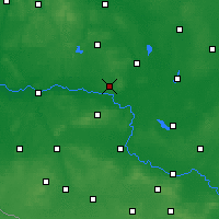 Nearby Forecast Locations - Sulechów - Carte