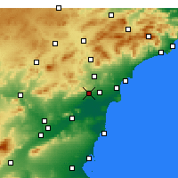 Nearby Forecast Locations - Crevillent - Carte