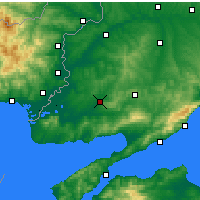 Nearby Forecast Locations - Keşan - Carte