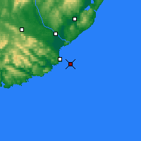 Nearby Forecast Locations - Nugget Point - Carte