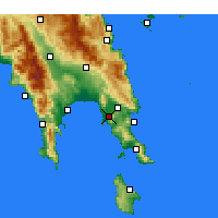 Nearby Forecast Locations - Asopós - Carte