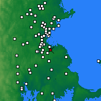 Nearby Forecast Locations - Braintree - Carte