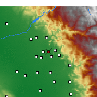 Nearby Forecast Locations - Reedley - Carte