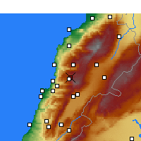 Nearby Forecast Locations - Faraya - Carte