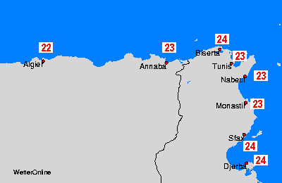 Algérie, Tunisie: mer, 12.06.