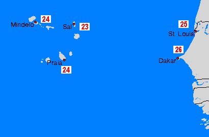 WeatherOnline | Sea Maps: Cap Verde